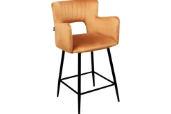 Barstol Sanilac set om 2 Orange-Svart