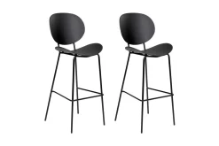 Barstol Shonto set om 2 Svart