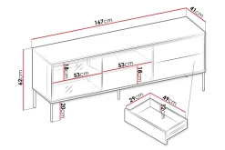 Basici Tv-bänk 167x41 cm
