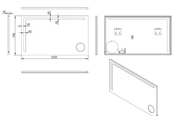 Basketorp Spegel 120x70 cm