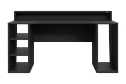 Bays Gaming Skrivbord 160 cm med Förvaring 2 Hyllor