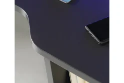 Bays Gaming Skrivbord 160 cm med Förvaring 2 Hyllor
