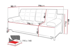 Bäddsoffa FABIO