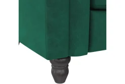 Bäddsoffa Felix 236x87x83 cm, Mörkgrön, Sammet