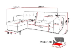 Bäddsoffa med divan