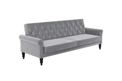 Bäddsoffa utan divan & schäslong Loft24 Tyne Bäddsoffa 3-sits Grå