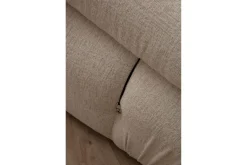 Belgin Bubblig Divansoffa 3-sits 288 cm med fasta armstöd och repdetaljer