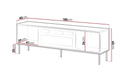 Belonger Tv-bänk 180 cm