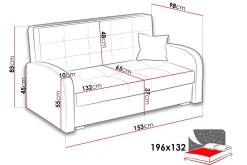 Bensbyn Bäddsoffa 153x98x85 cm