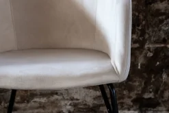 Berit Karmstol Sammet med Armstöd