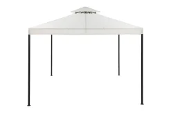 Bermuda komplett paviljong inkl tak och väggar 3x4m - Offwhite