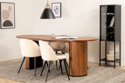 Biana Matgrupp 200 cm Oval inkl 4 Velvets Stolar