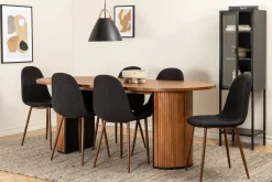 Biana Matgrupp 200 cm Oval inkl 6 Pontus Stolar