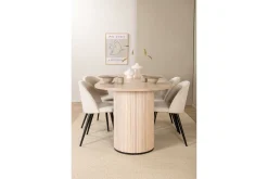 Biana Matgrupp 200 cm Oval inkl 4 Valera Manchesterstolar