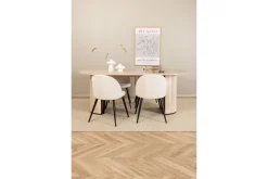 Biana Matgrupp 200 cm Oval inkl 4 Valera Manchesterstolar