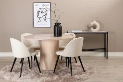 Biana Matgrupp 110 cm Rund inkl 4 Valera Manchesterstolar