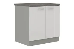 Bianco Skåp med dörrar 80x52x82 cm