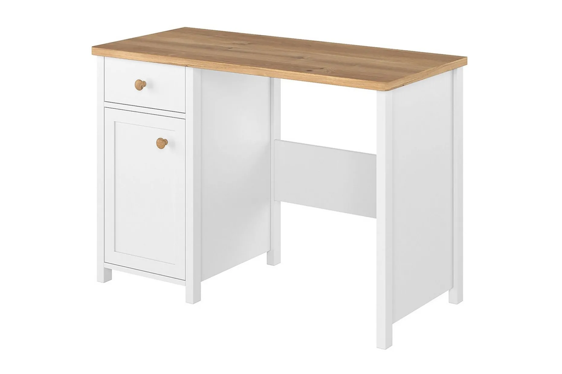 Bioley Skrivbord 110 cm med Förvaring Låda + Skåp