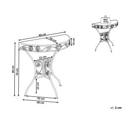 Bistrobord utomhus Yaviza 80 cm Järn