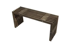Bänk Utomhus EcoFurn 100 cm Furu grå oljad