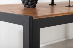 Bois Matbord Utomhus 200 cm Svart/Brun
