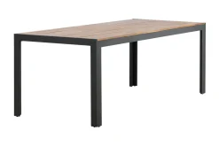 Bois Matbord Utomhus 200 cm Svart/Brun