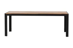Bois Matbord Utomhus 200 cm Svart/Brun