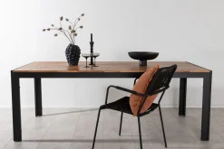 Bois Matbord Utomhus 200 cm Svart/Brun