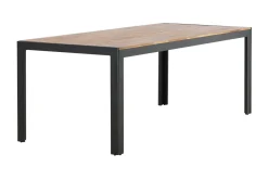 Bois Matbord Utomhus 200 cm Svart/Brun