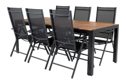 Bois Matgrupp Utomhus 200cm + 6 Break Positionsstolar