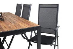 Bois Matgrupp Utomhus 200cm + 6 Break Positionsstolar