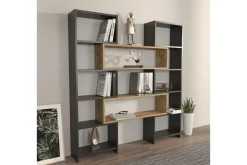 Bokhylla Bravelle Svart / Ek