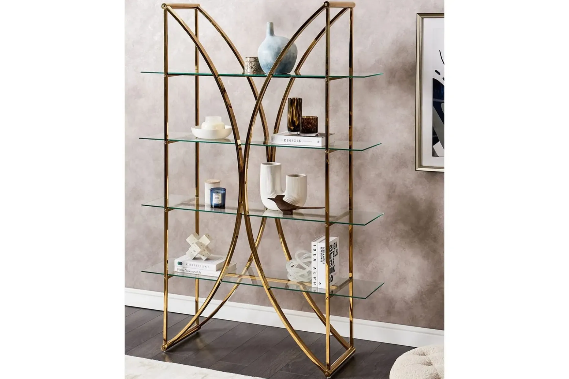 Bokhylla Hollow Guld