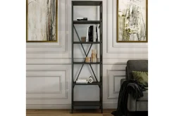 Bokhylla Suadiye Bokhylla 50 cm Antracit,Svart