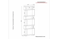 Bokhylla Wanei 60 cm