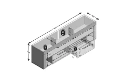 Bootsma TV-Bänk 180 cm