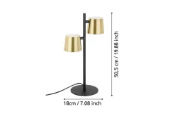 Bordslampa Eglo Altamira Svart/Mässing