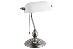 Bordslampa Eglo Banker Nickel Vit