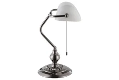Bordslampa Eglo Banker Nickel Vit