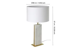 Bordslampa Eglo Belesar Mässing/Vit