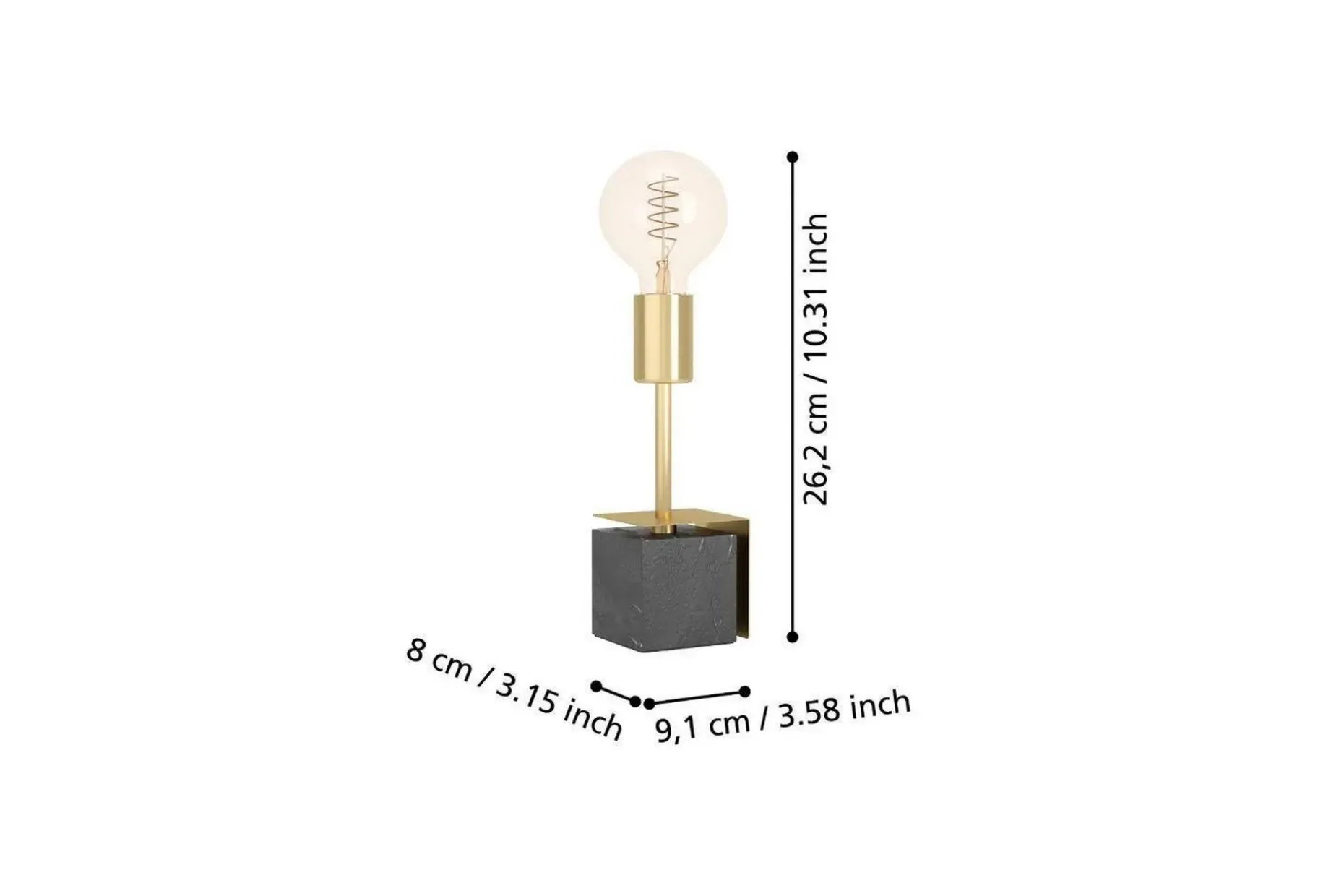 Bordslampa Eglo Carmita Svart
