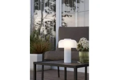 Bordslampa Eglo Ponente med Touch Vit/Satinerad