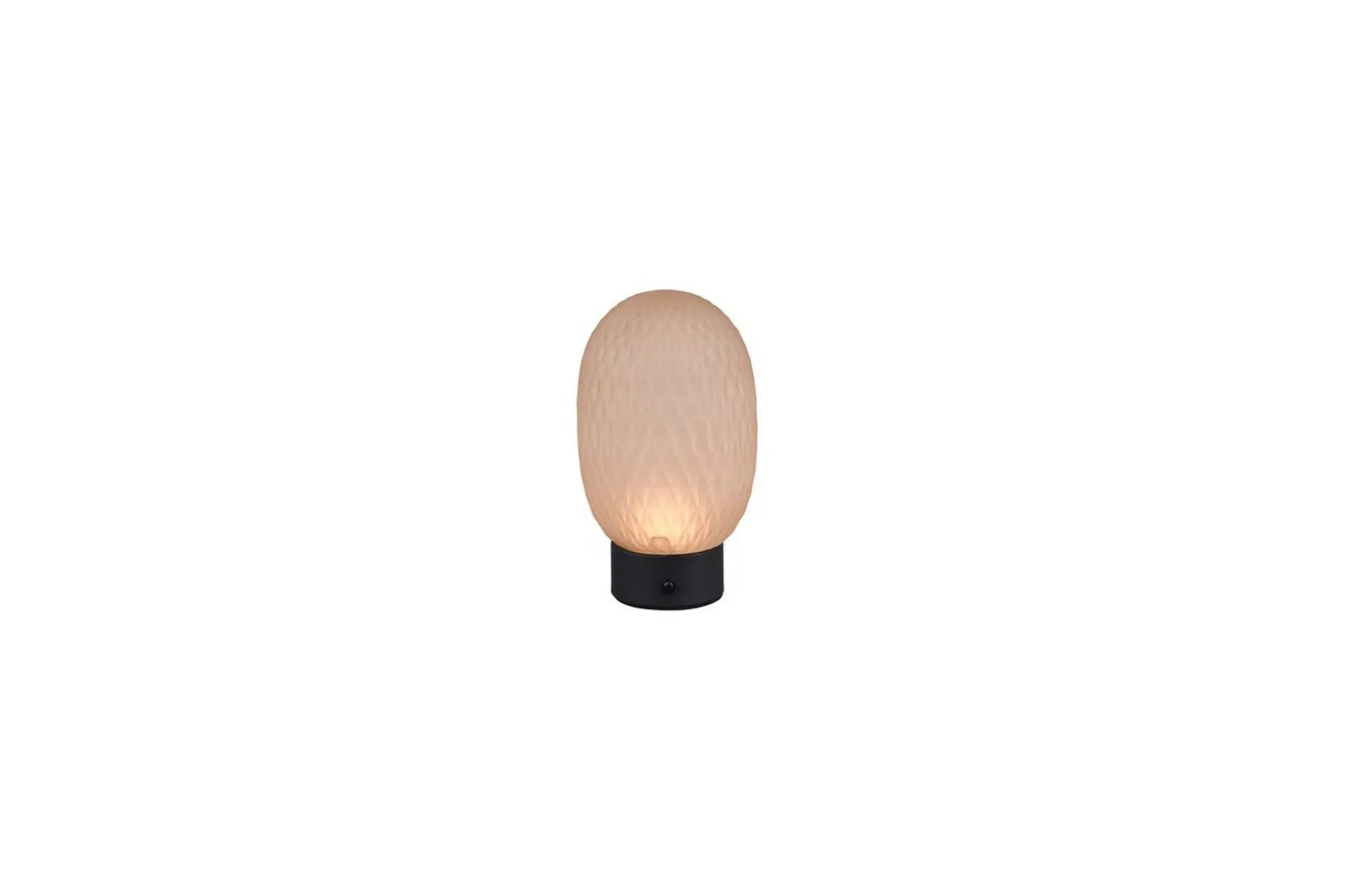 Bordslampa Laddningsbar TRIO Facette Mattsvart/bärnsten