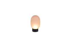 Bordslampa Laddningsbar TRIO Facette Mattsvart/bärnsten