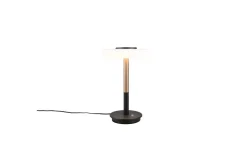 Bordslampa TRIO Celeste Mattsvart/vit/kaffebrun