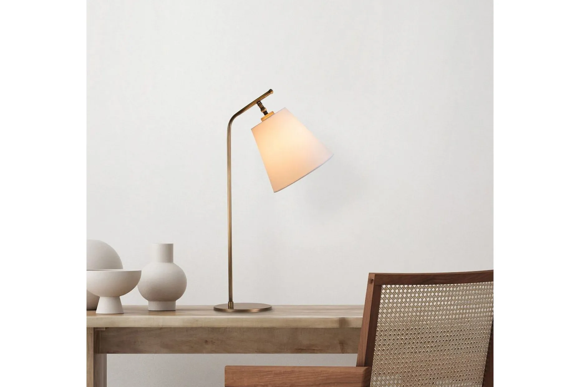 Bordslampa Ulira Vit / Vintage