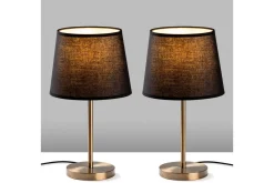 Bordslampset (2 stycken) Jaspal Mörk Antik