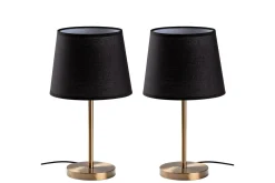 Bordslampset (2 stycken) Jaspal Mörk Antik