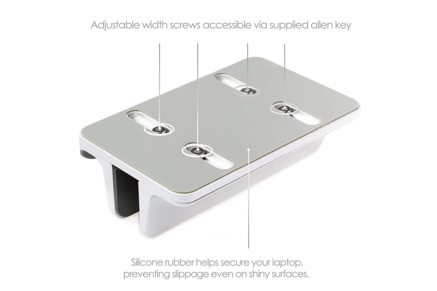 Bordsställ Desire2 2-in-1 Justerbar Aluminium