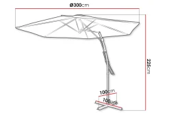 Brambleton Parasoll 3m